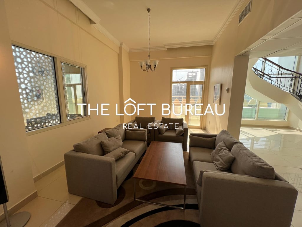 Furnished 3 BR duplex  penthouse with terrace - Penthouse in West Bay