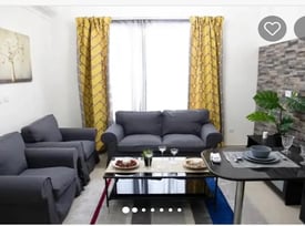 free month furnished 1bhk@compound+pool+gym - Apartment in Al Bedaiya Residential Compound