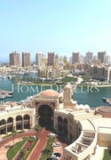 Full Marina View | Semi Furnished 3BR + Maids Room - Apartment in West Porto Drive
