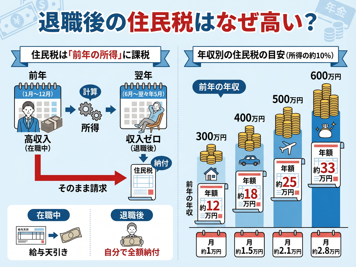 住民 税 退職 後