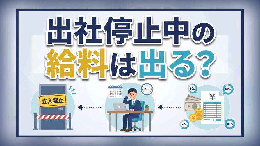 出社停止中の給料は出る？出勤停止・自宅待機の賃金