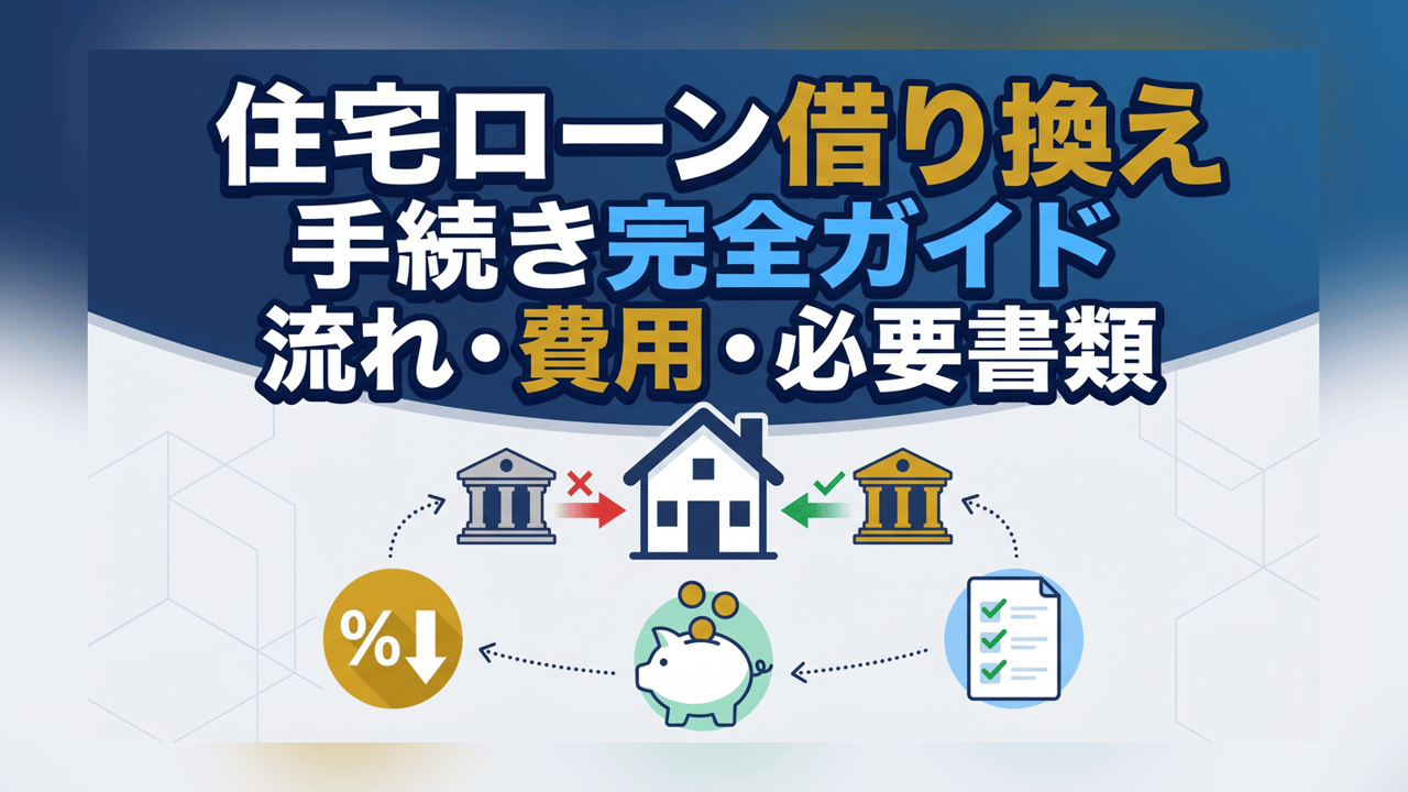 住宅ローン借り換えの手続き完全ガイド〜流れ・費用・必要書類