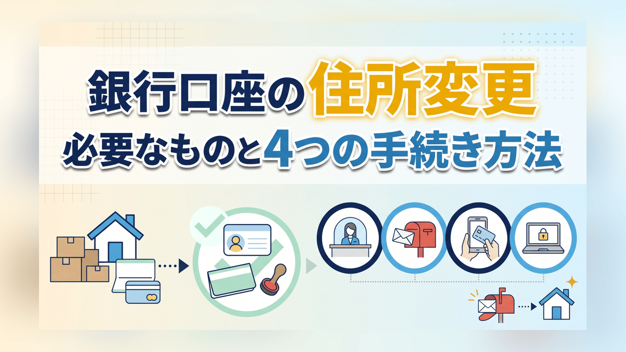 銀行 住所 変更