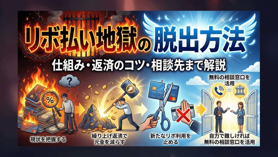 リボ払い地獄の脱出方法 - 仕組み・返済のコツ・相談先まで解説