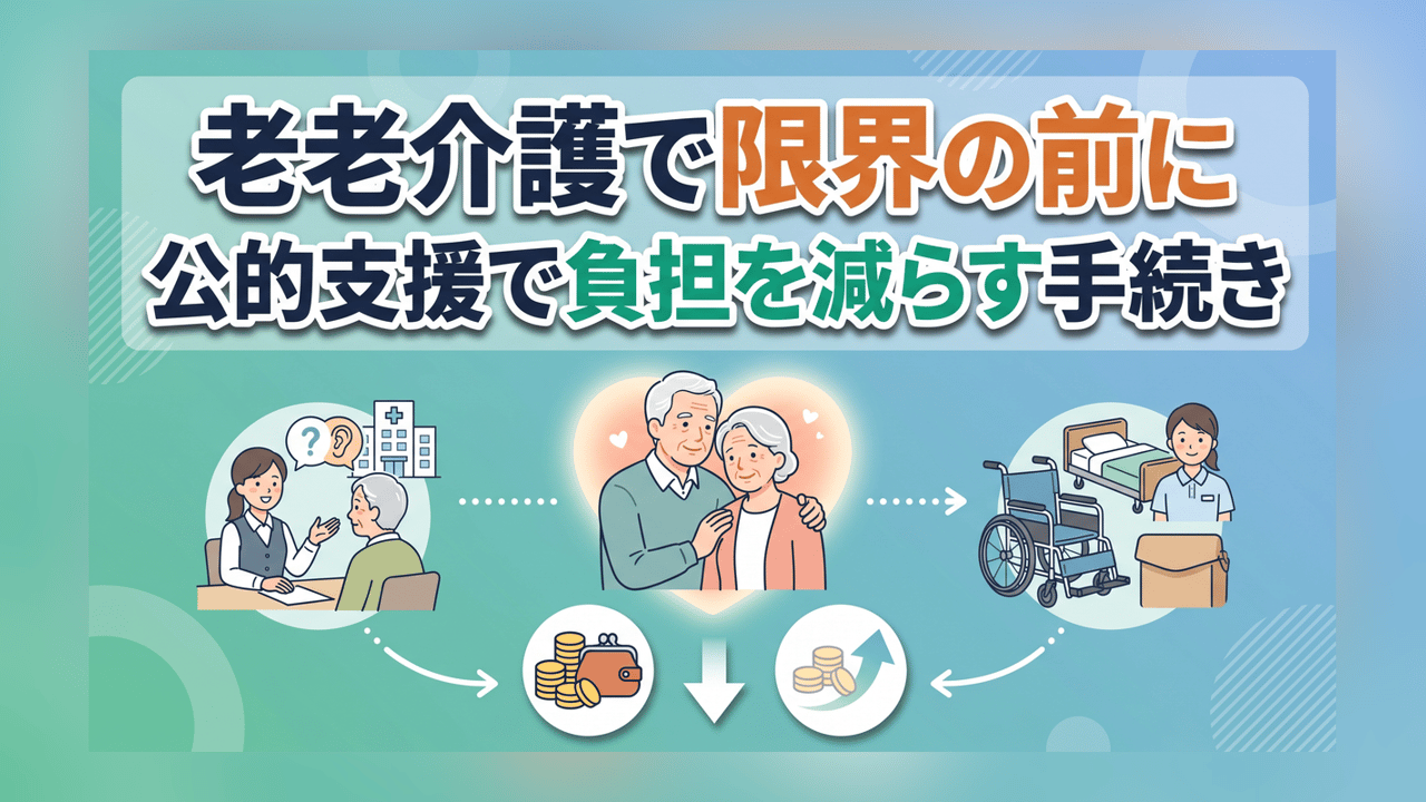 老老介護で限界の前に〜公的支援で負担を減らす手続き