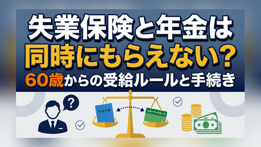 失業保険と年金は同時にもらえない？60歳からの受給ルールと手続き
