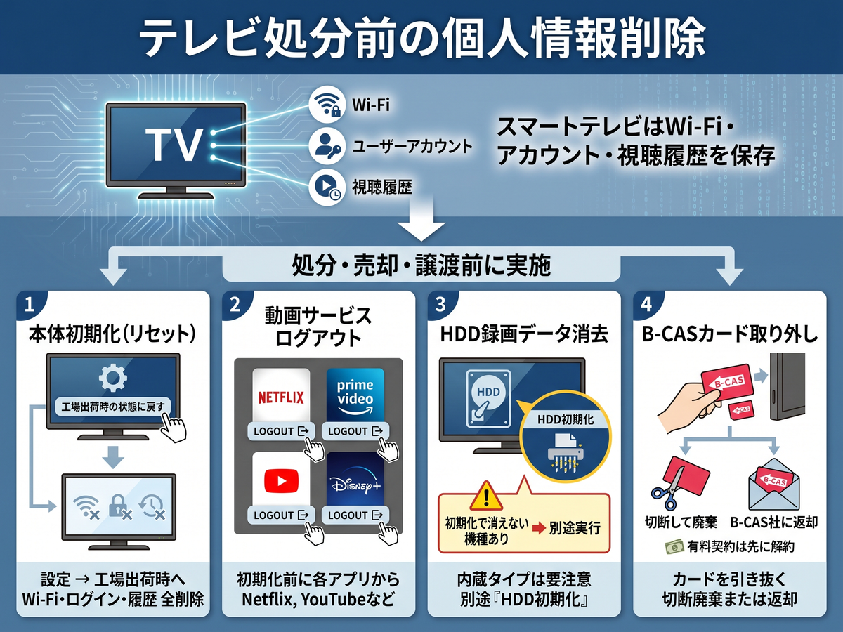 テレビ処分方法ガイド〜リサイクル料金・持ち込み・無料回収の注意点 