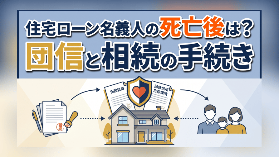 住宅ローン名義人の死亡後は？団信と相続の手続き