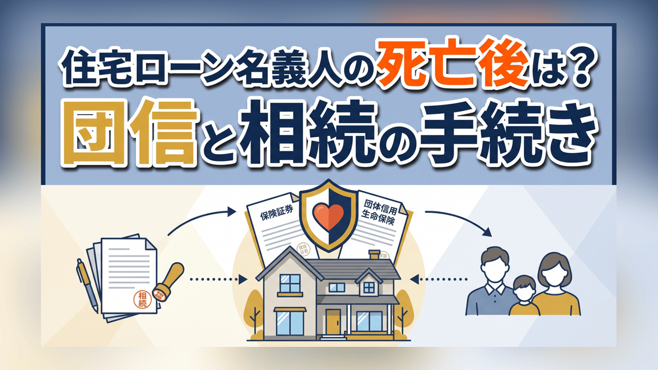 住宅ローン名義人の死亡後は？団信と相続の手続き