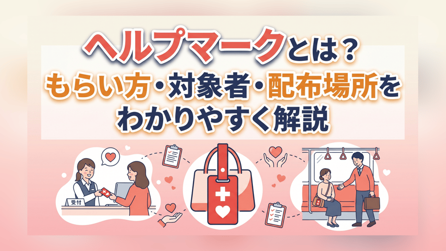 ヘルプマークとは？もらい方・対象者・配布場所をわかりやすく解説