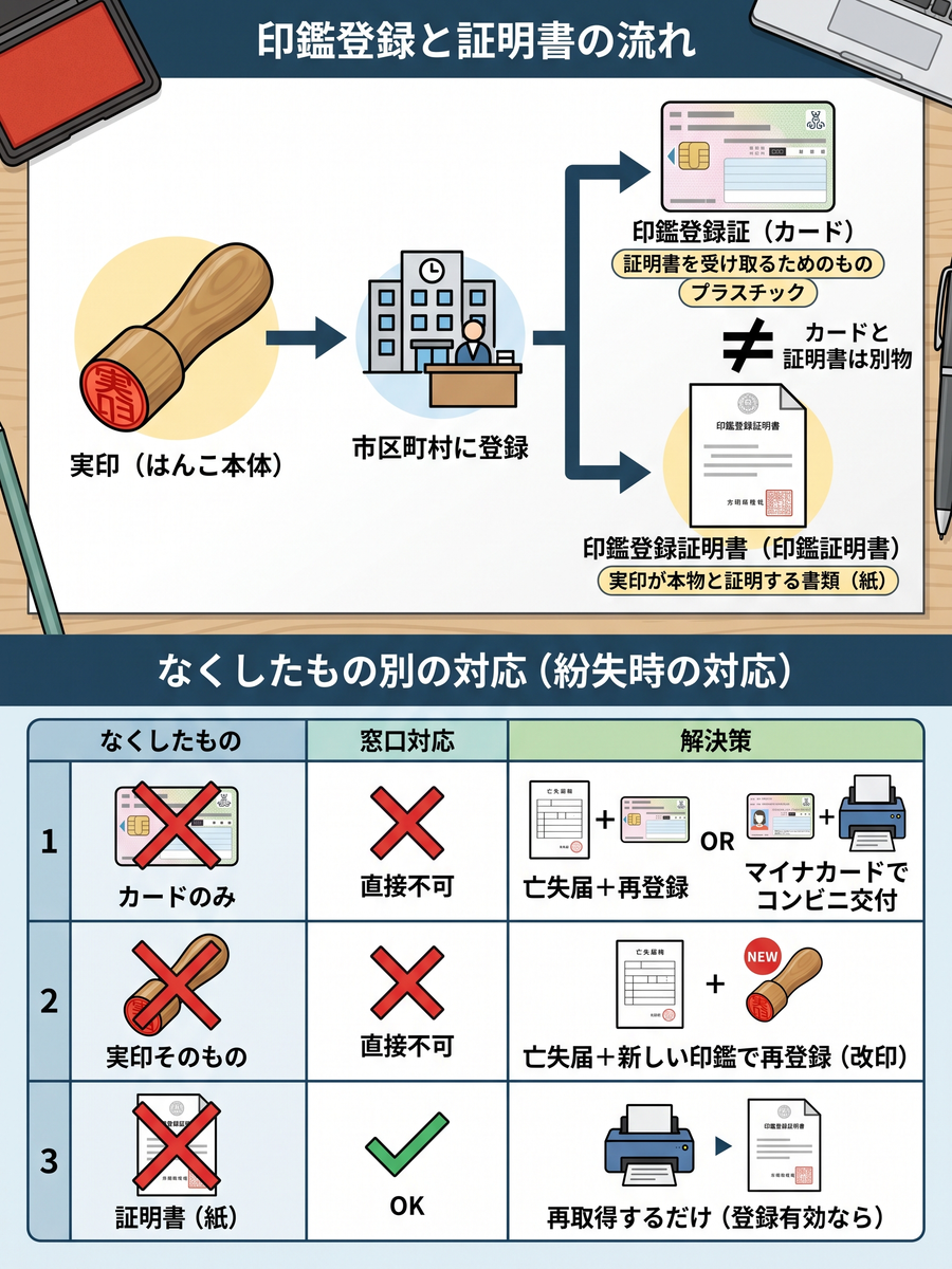 実印 なく した