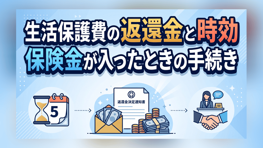 生活保護費の返還金と時効〜保険金が入ったときの手続き