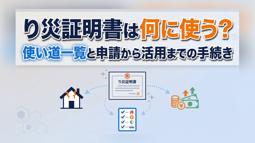 り災証明書は何に使う？使い道一覧と申請から活用までの手続き