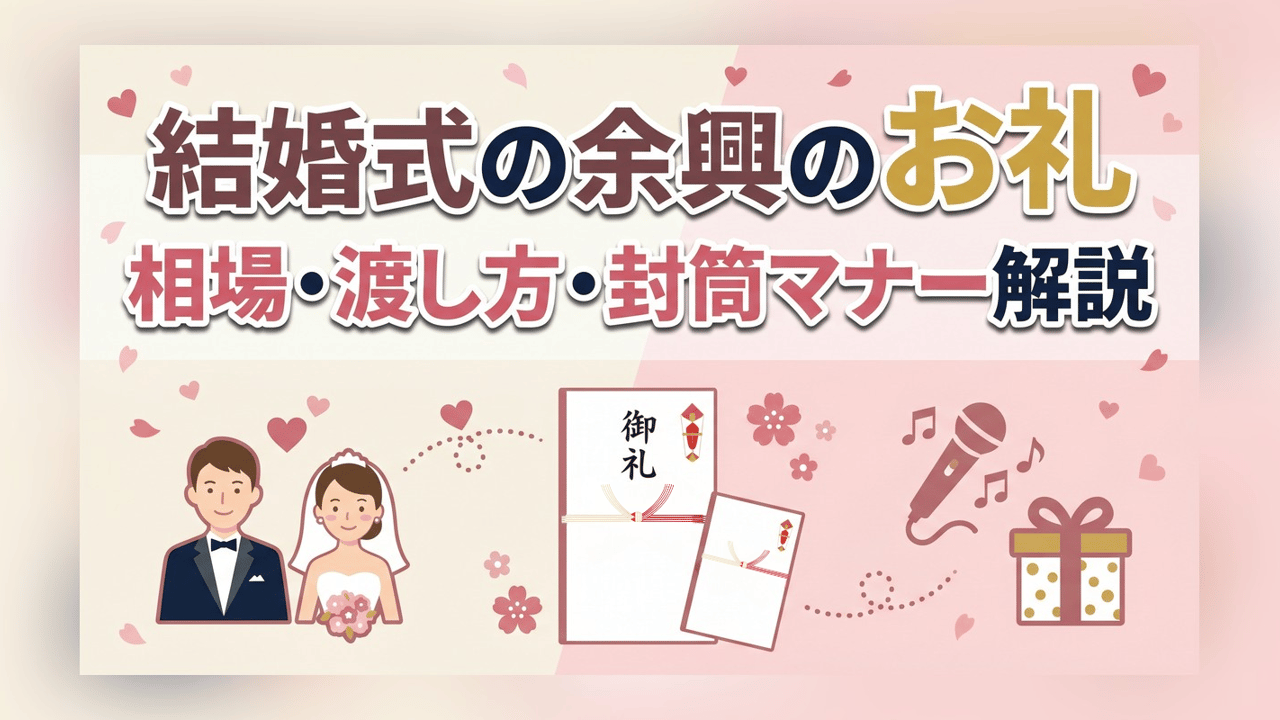 結婚式の余興のお礼 - 相場・渡し方・封筒マナー解説