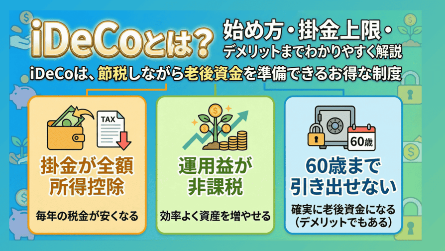 iDeCoとは？始め方・掛金上限・デメリットまでわかりやすく解説