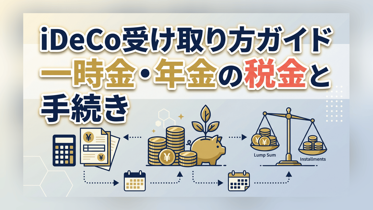 iDeCo受け取り方ガイド - 一時金・年金の税金と手続き