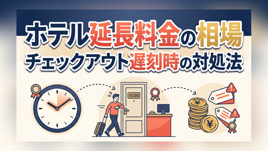 ホテル延長料金の相場〜チェックアウト遅刻時の対処法