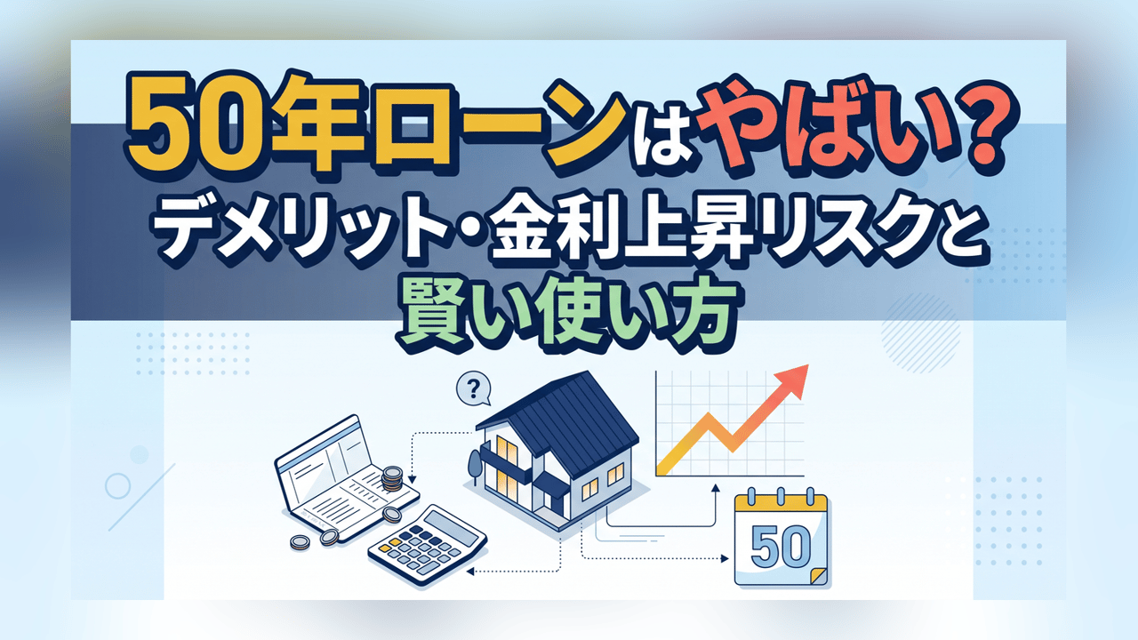 50年ローンはやばい？デメリット・金利上昇リスクと賢い使い方