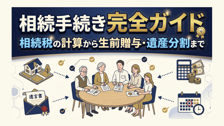 相続手続き完全ガイド — 相続税の計算から生前贈与・遺産分割まで