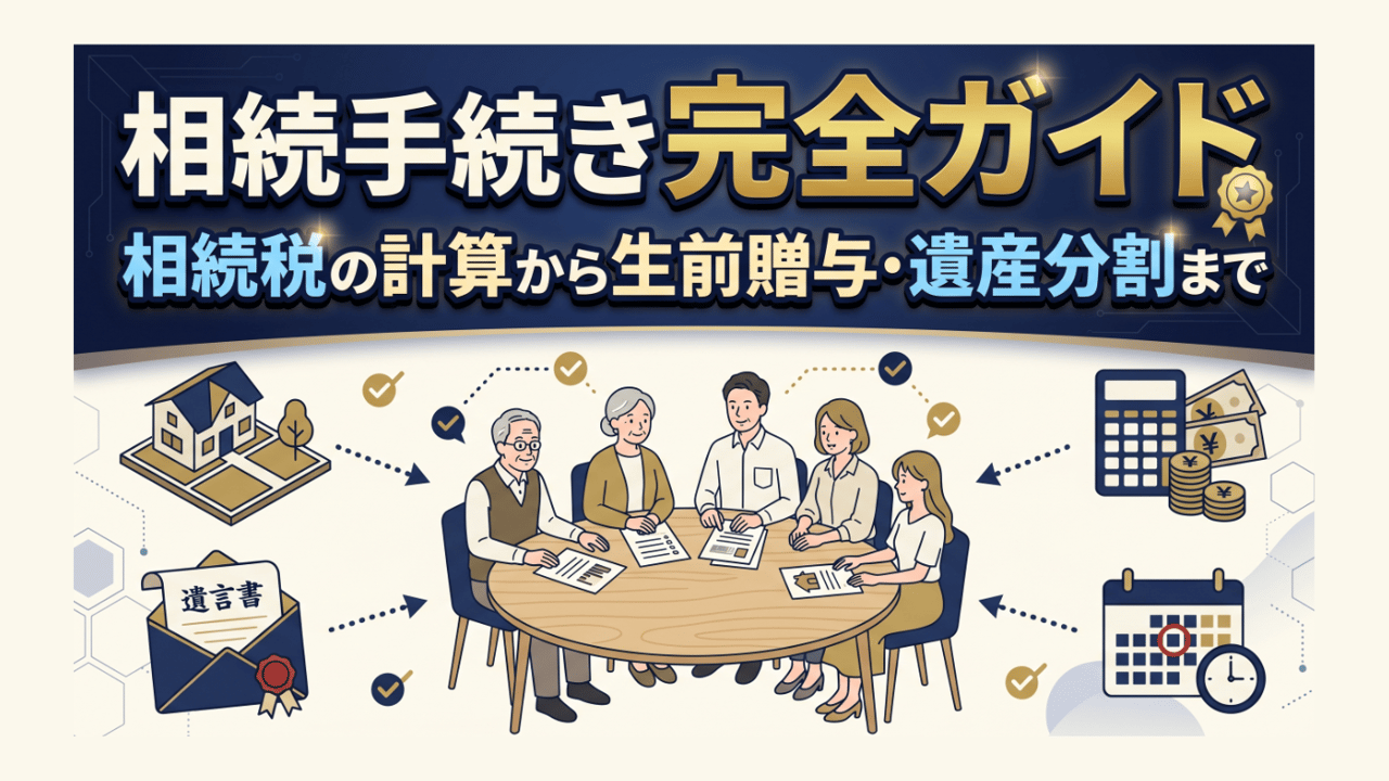 相続手続き完全ガイド — 相続税の計算から生前贈与・遺産分割まで