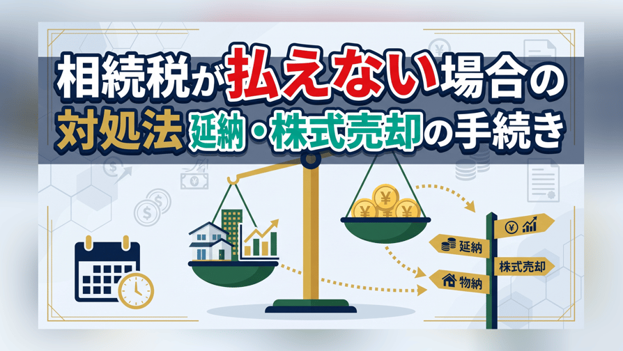 相続税が払えない場合の対処法 - 延納・物納・株式売却の手続き