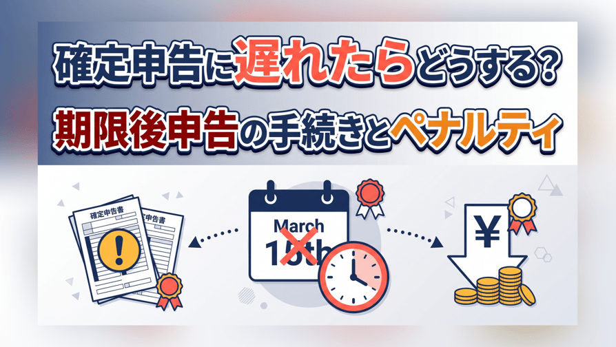 確定申告に遅れたらどうする？期限後申告の手続きとペナルティ