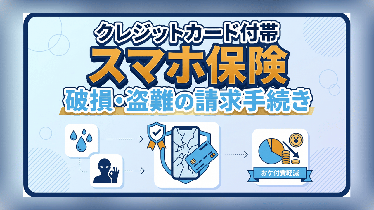 クレジットカード付帯スマホ保険〜破損・盗難の請求手続き