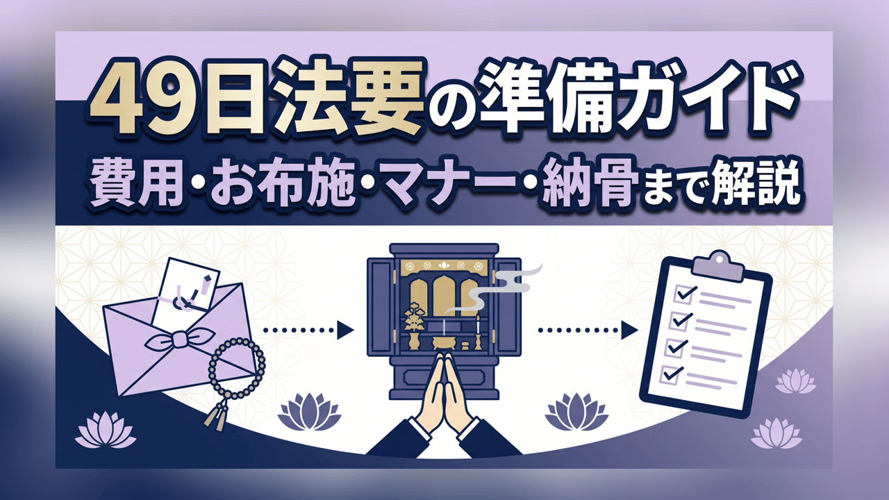 49日法要の準備ガイド - 費用・お布施・マナー・納骨まで解説