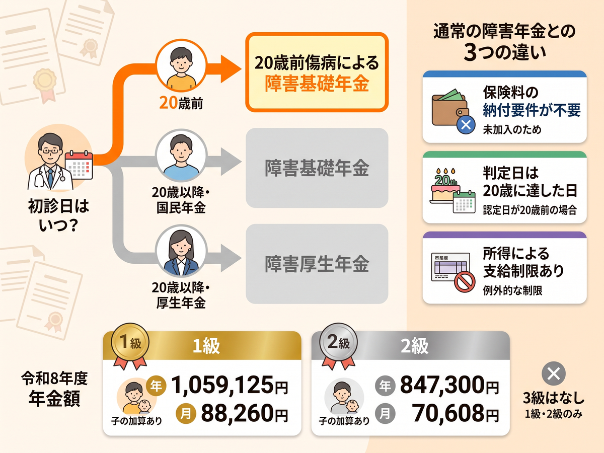 障害 年金 いつから もらえる