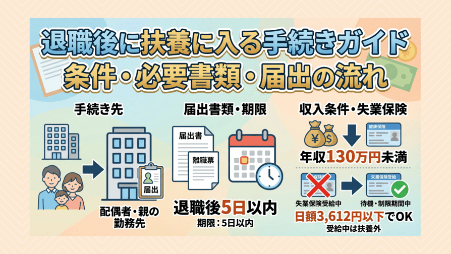 退職後に扶養に入る手続きガイド — 条件・必要書類・届出の流れ