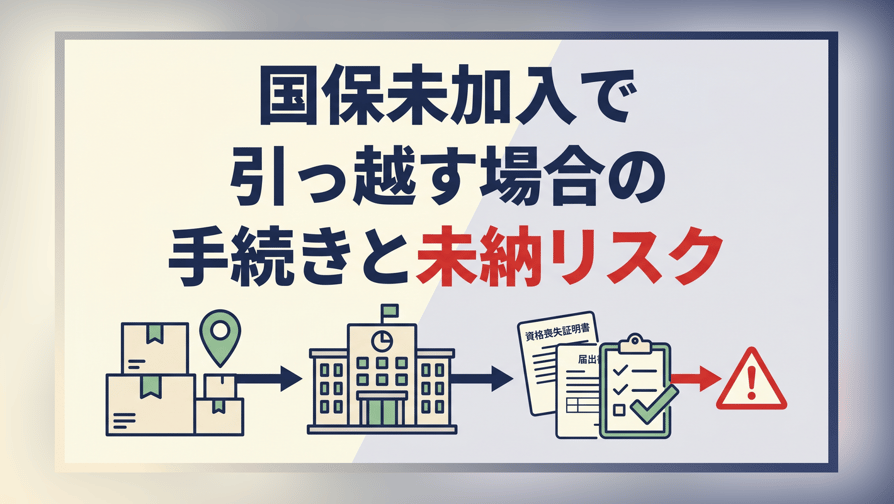 国民健康保険未加入で引っ越すとどうなる？手続きと未納リスク