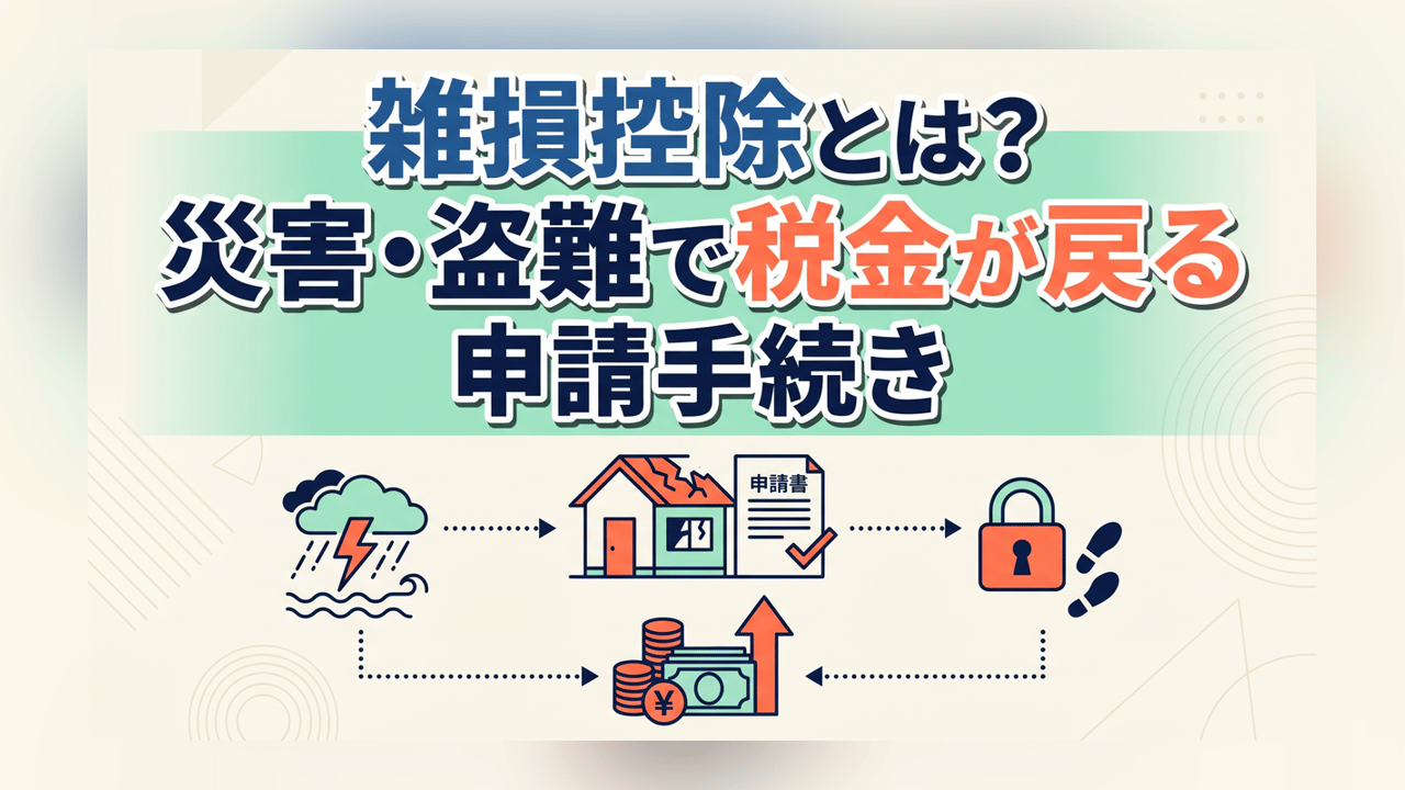 雑損控除とは？災害・盗難で税金が戻る申請手続き