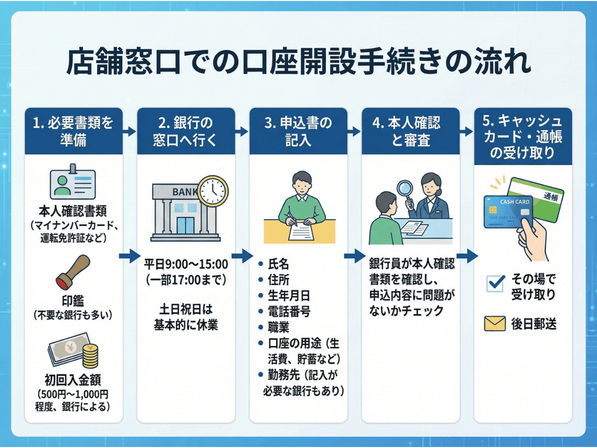 銀行口座開設の完全ガイドー必要書類・審査・キャンペーンまで解説 | 手続きプランナー