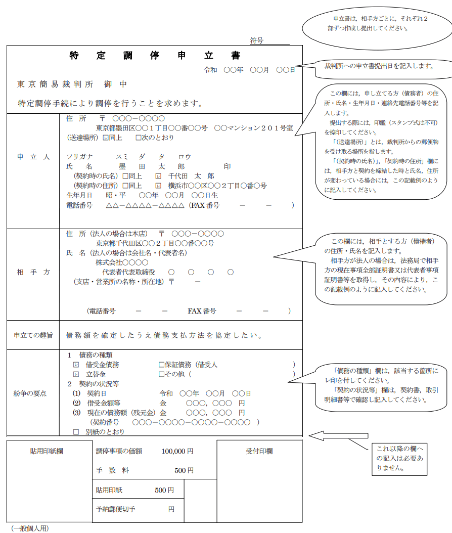 債務の調整に関する調停事件執務資料 特定調停とは？費用・デメリット・手続きの流れ・17条決定を解説