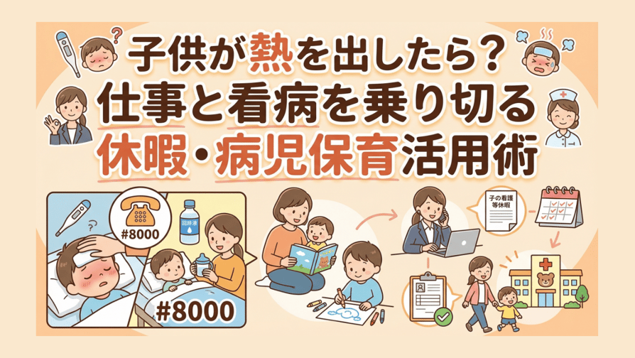 子供が熱を出したら？仕事と看病を乗り切る休暇・病児保育活用術