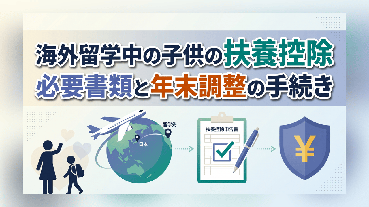海外留学中の子供の扶養控除 - 必要書類と年末調整の手続き