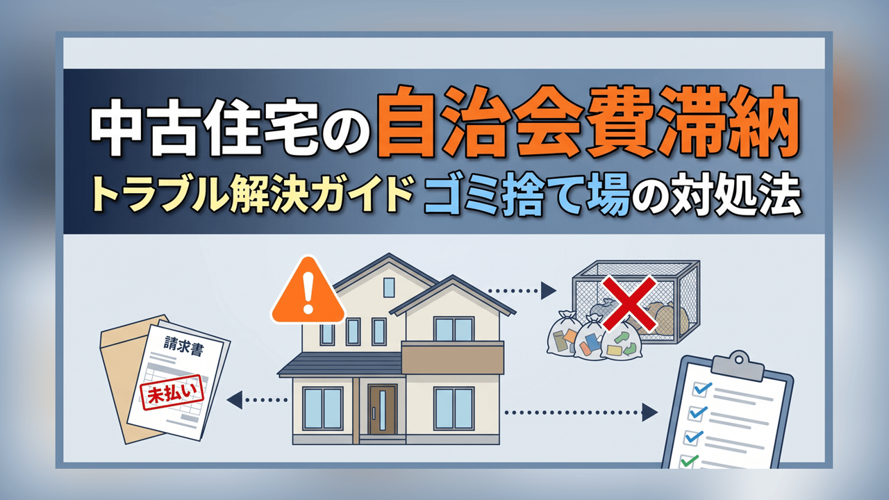 中古住宅の自治会費滞納トラブル解決ガイド - ゴミ捨て場の対処法