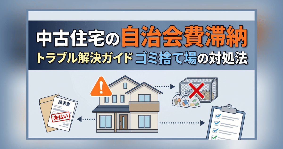 中古住宅の自治会費滞納トラブル解決ガイド - ゴミ捨て場の対処法