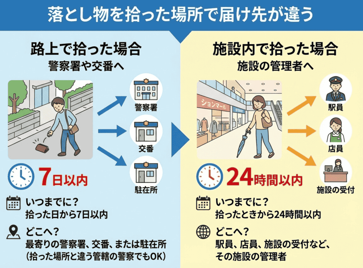 落とし物を拾ったら？届け出の手順・報労金(謝礼)・所有権を解説 
