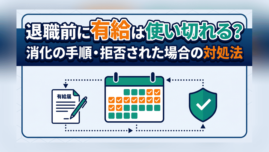 退職前に有給は使い切れる？消化の手順・拒否された場合の対処法