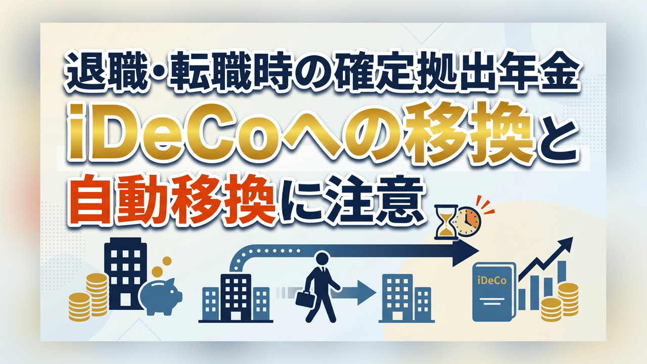 退職・転職時の確定拠出年金 - iDeCoへの移換と自動移換