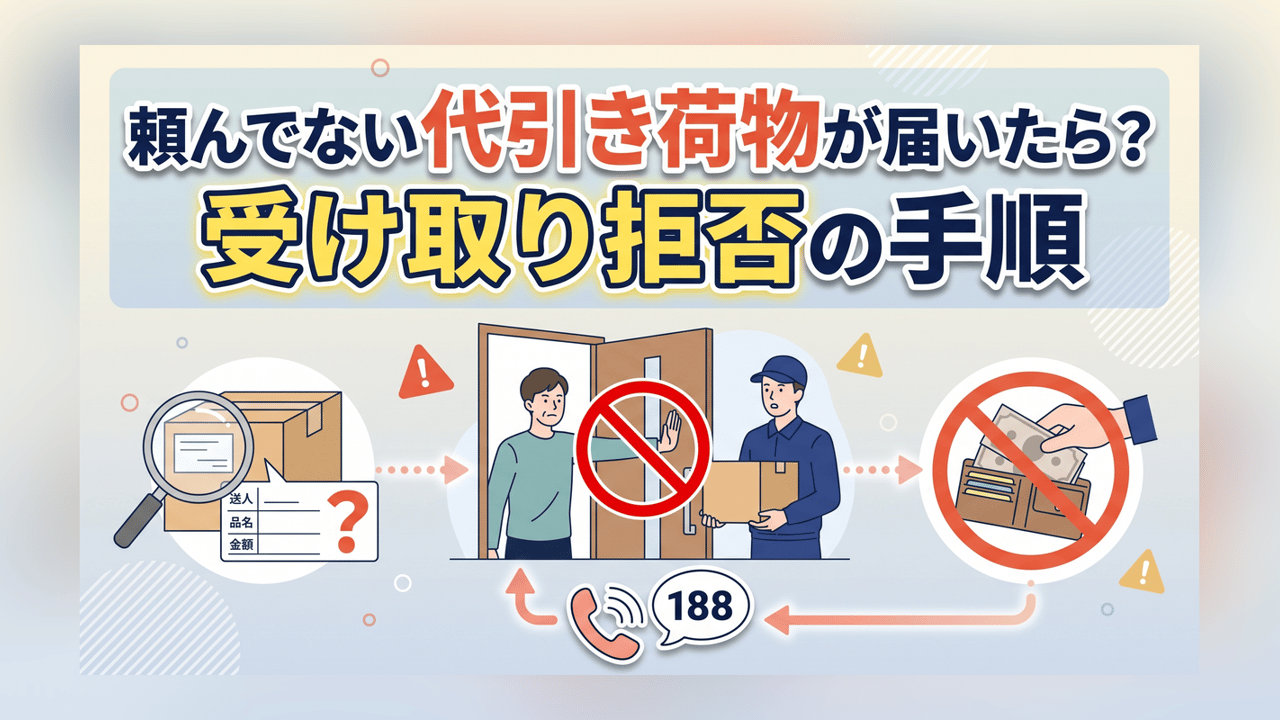 代引き 詐欺 受け取り 拒否
