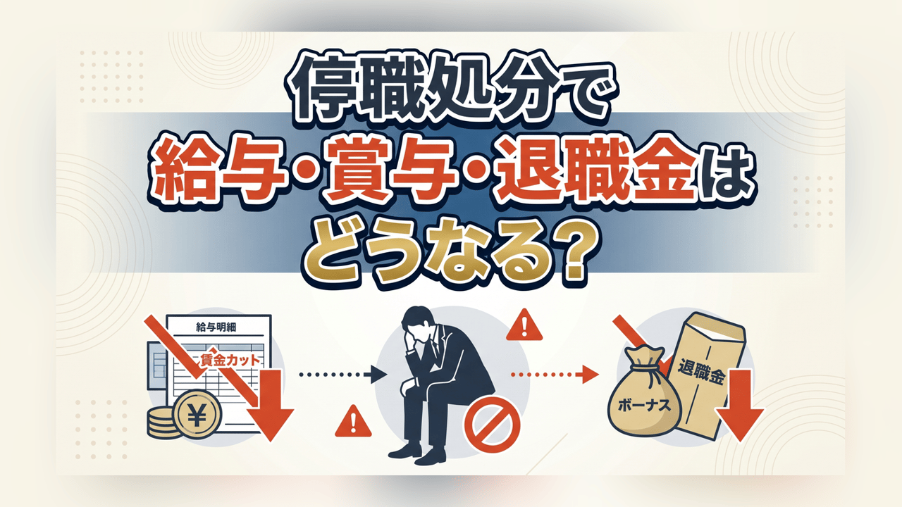 停職処分の給与・賞与・退職金〜公務員・自衛官・民間