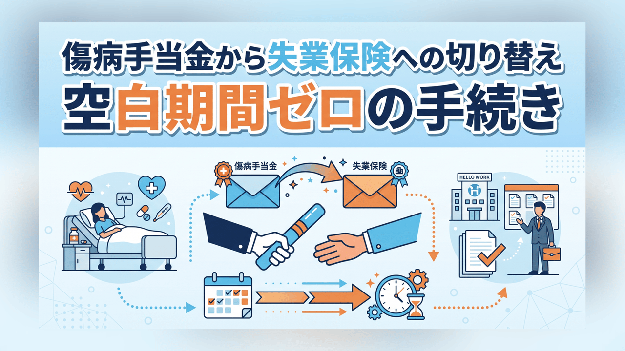 傷病手当金から失業保険への切り替え〜空白期間ゼロの手続き