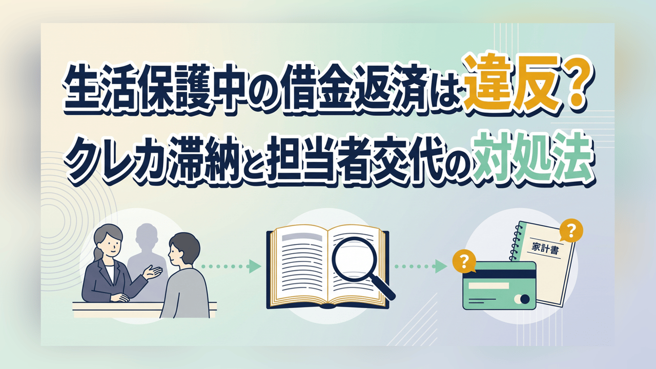 生活保護中の借金返済は違反？クレカ滞納と担当者交代の対処法