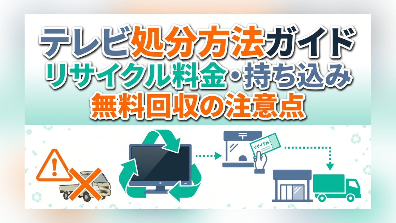 激安　Sony55㌅TV　配達設置リサイクル回収無料　 テレビ処分方法ガイド〜リサイクル料金・持ち込み・無料回収の注意点
