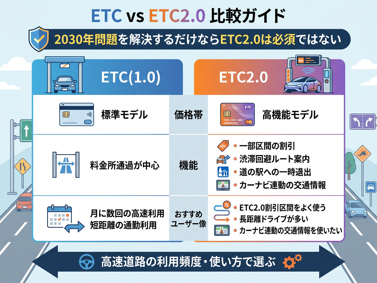 ETC使えなくなる？2030年問題の対象確認と買い替え手続き | 手続き