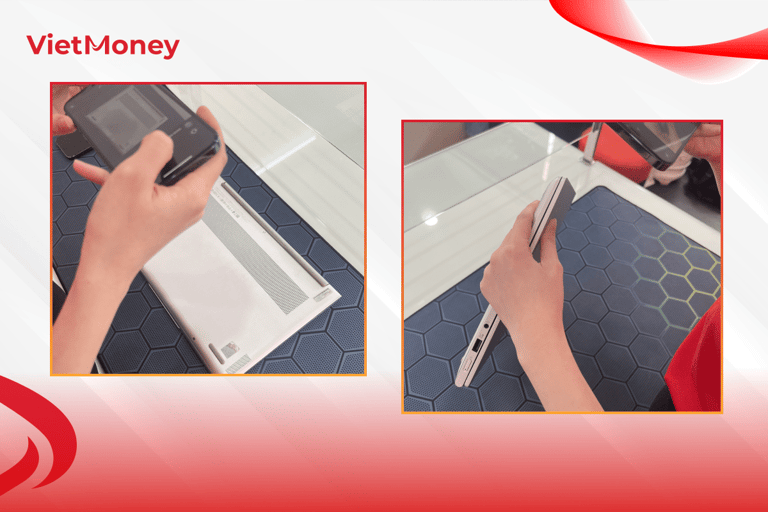 Ghi nhận tình trạng laptop, máy tính của khách tại VietMoney