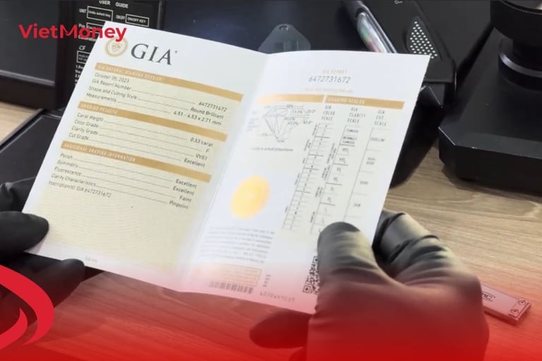 Giấy kiểm định GIA, IGI rất cần thiết trong định giá