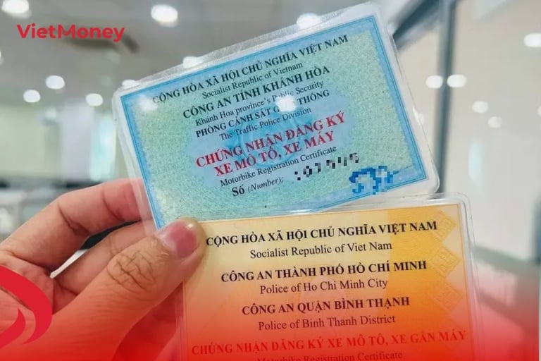 Vay cà vẹt xe máy nhận tiền liền